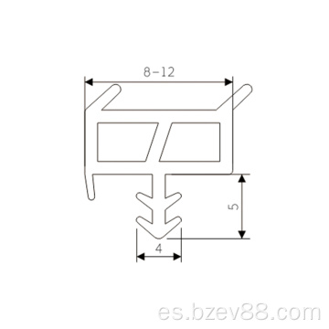 Price de fábrica Dep Sello de goma para la puerta y el marco de la ventana Sello de goma resistente al calor para la puerta de madera